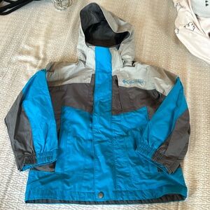 Columbia youth nylon rain hiking jacket